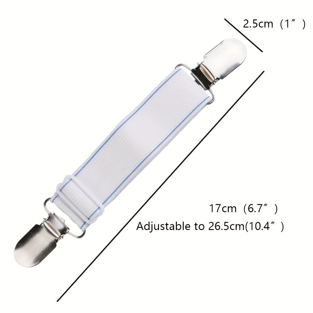 Set of 4 Non-Slip Bed Sheet Clips Adjustable Mattress Corner Holders Household Fasteners