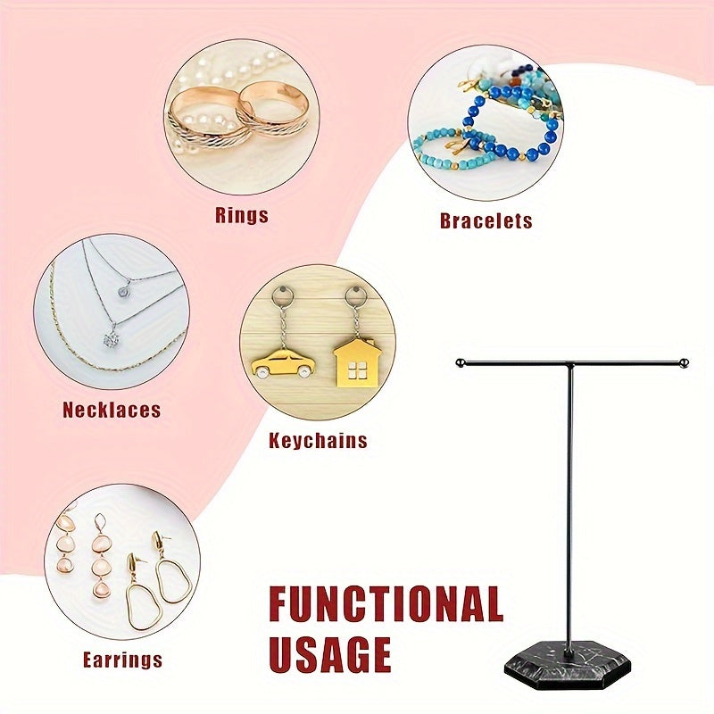 Skandinav uslubidagi zargarlik buyumlarini tashkil etuvchi, ajraladigan MDF ko'rsatkich standi bilan, quloq taqichlari, uzuklar va bilaguzuklar uchun