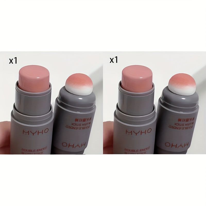 Women/Double-Ended Cream Blush Stick Natural Long-Lasting Matte Makeup