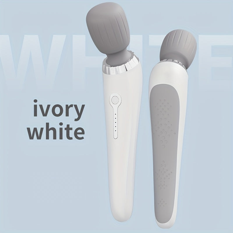 Portable Electric Massage Stick for Whole Body with USB Charging Silicone Head Rechargeable Battery