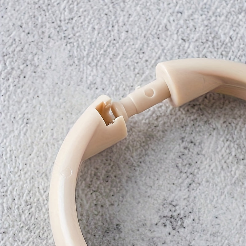 Упаковка из двадцати круглых пластиковых крючков для штор премиум-класса — классический дизайн, идеально подходит для окон и душевых кабин.