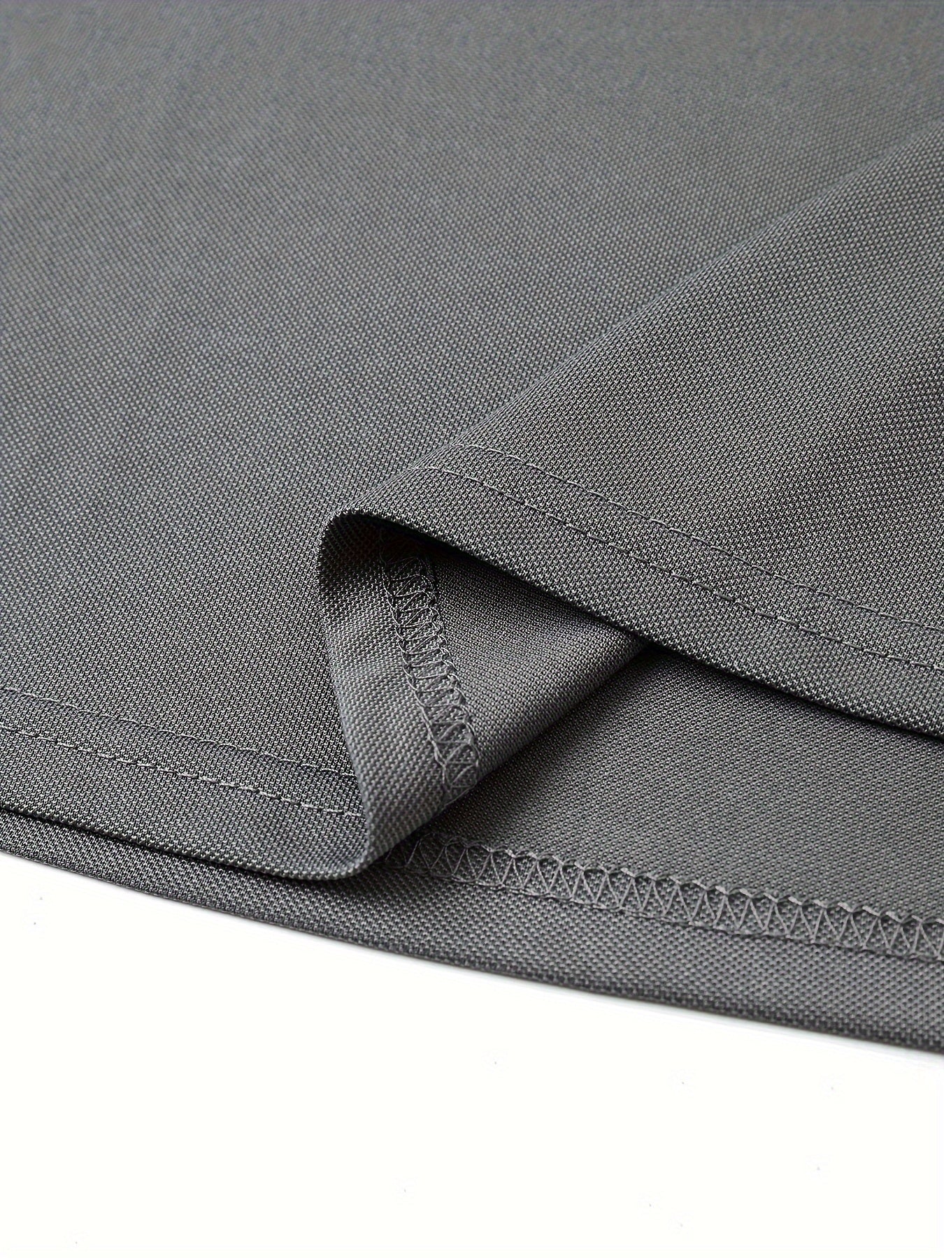 Camiseta deportiva casual de poliéster para hombre con cuello redondo y manga corta para actividades al aire libre