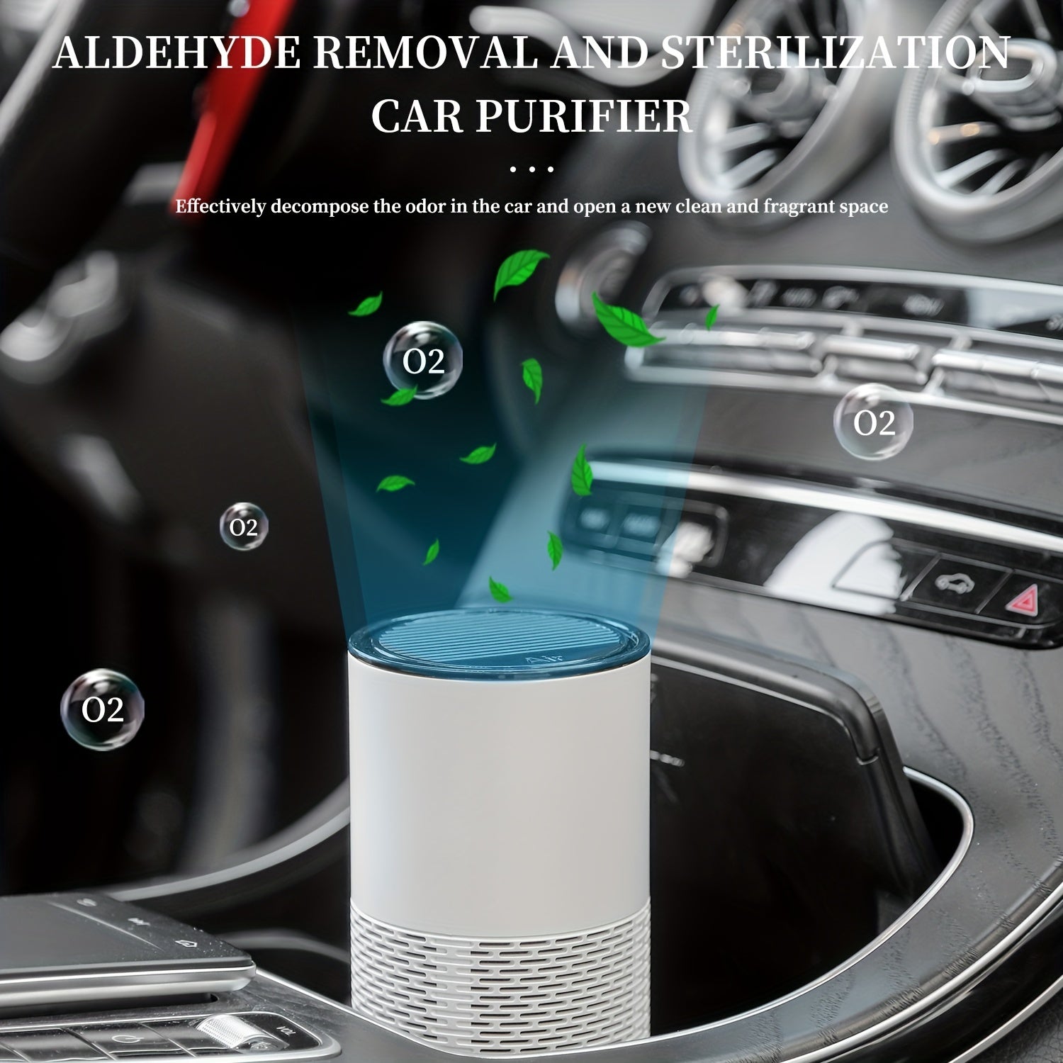 True HEPA Air Purifier for Home Office Car Eliminates 99.97 Dust Odors Allergens with Color Indicators