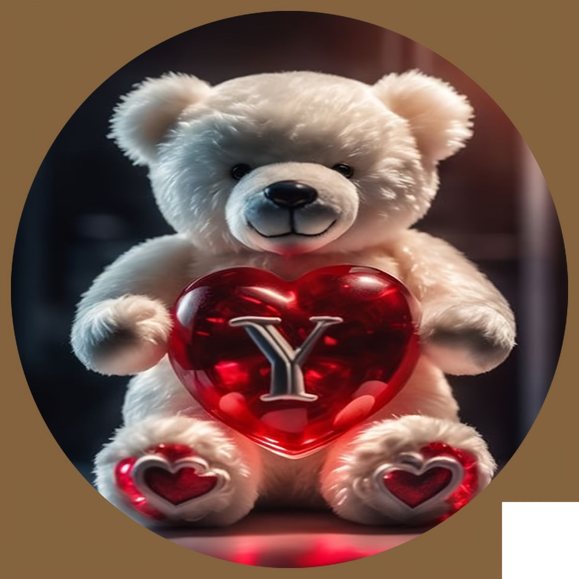 Animal Series Bear Alphabet Wooden Coaster for Drinks and Gifts