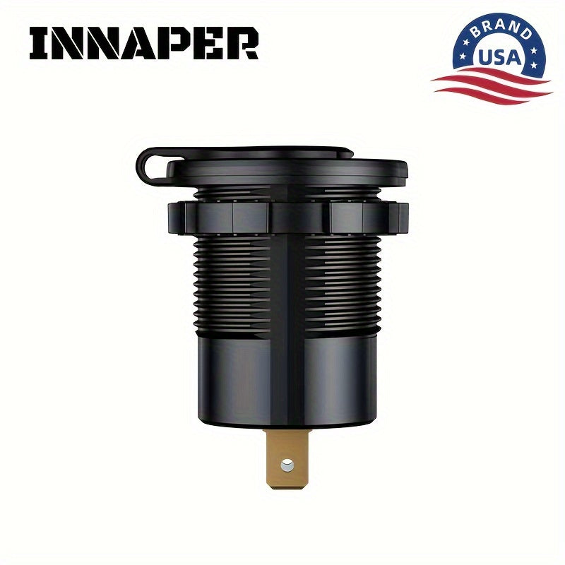 Fast Car Charger Socket Dual USB Ports Quick Charge 3.0 5.6-32V Power Outlet