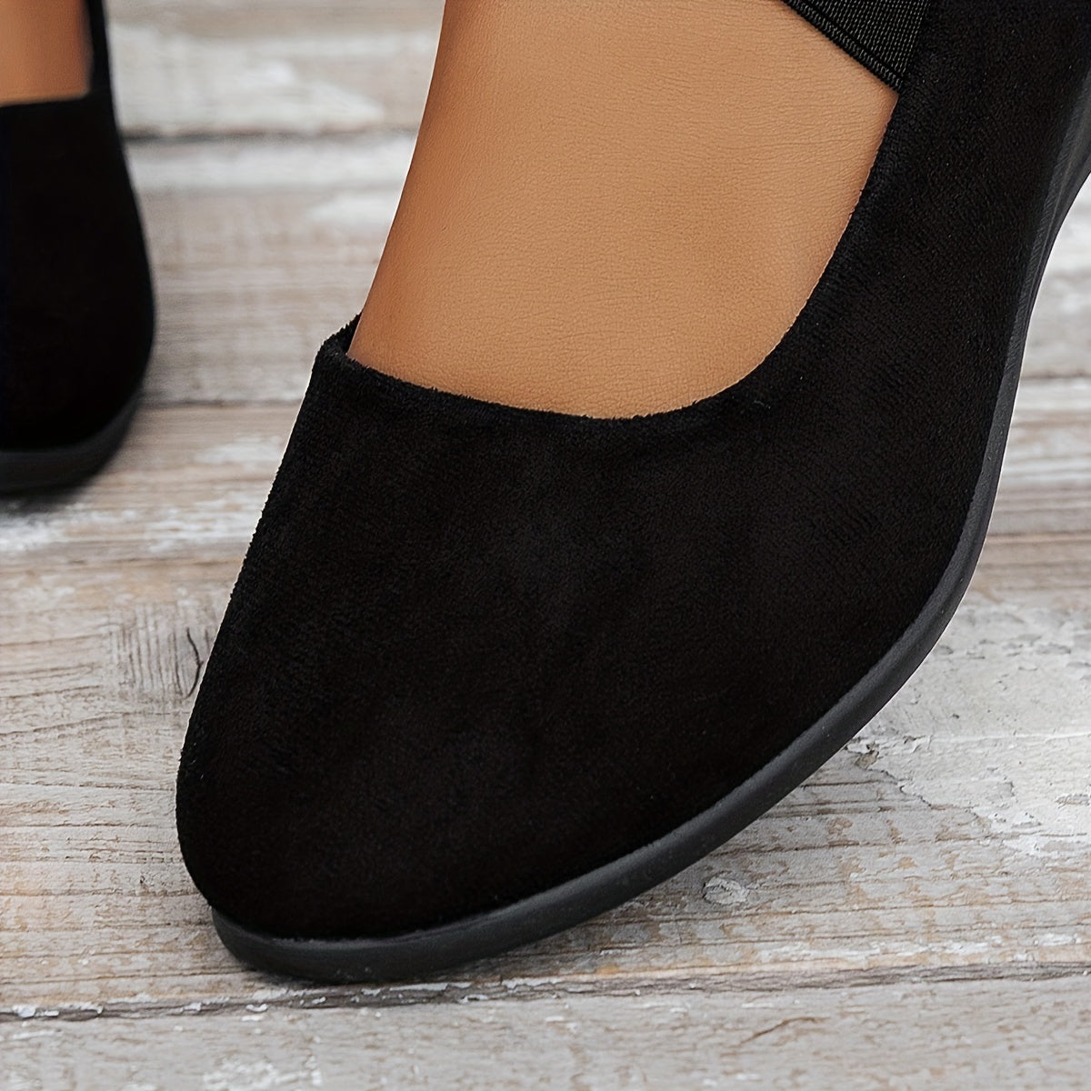 Женские балетки-лодочки на платформе с однотонным цветом, дышащий флис, универсальные для всех сезонов