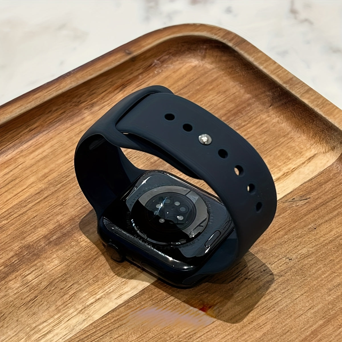 Breathable Silicone Watch Band for Apple Watch Series 1-10 SE Ultra 38mm-49mm Adjustable Strap