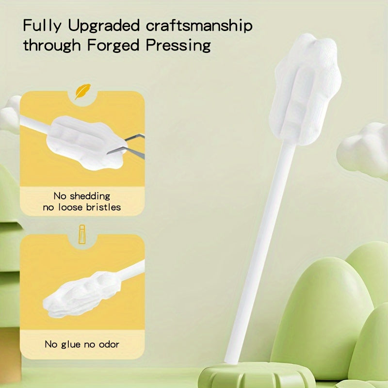 42-Piece Disposable Toothbrush Set for Children and Teens Soft Oral Care with Tongue Cleaner and Gauze