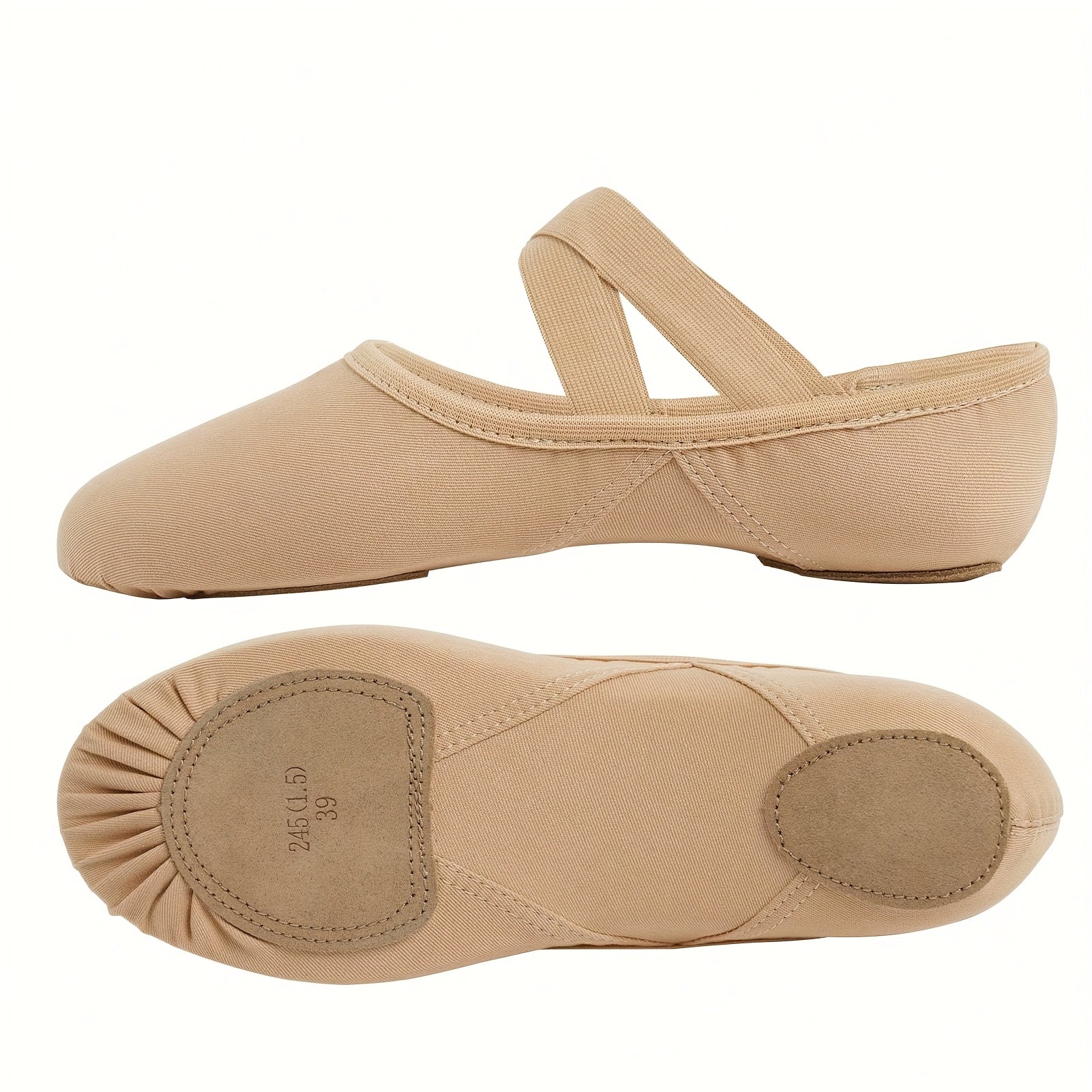 Zapatos planos de ballet para mujer de tela suave, sin cordones, para todas las estaciones