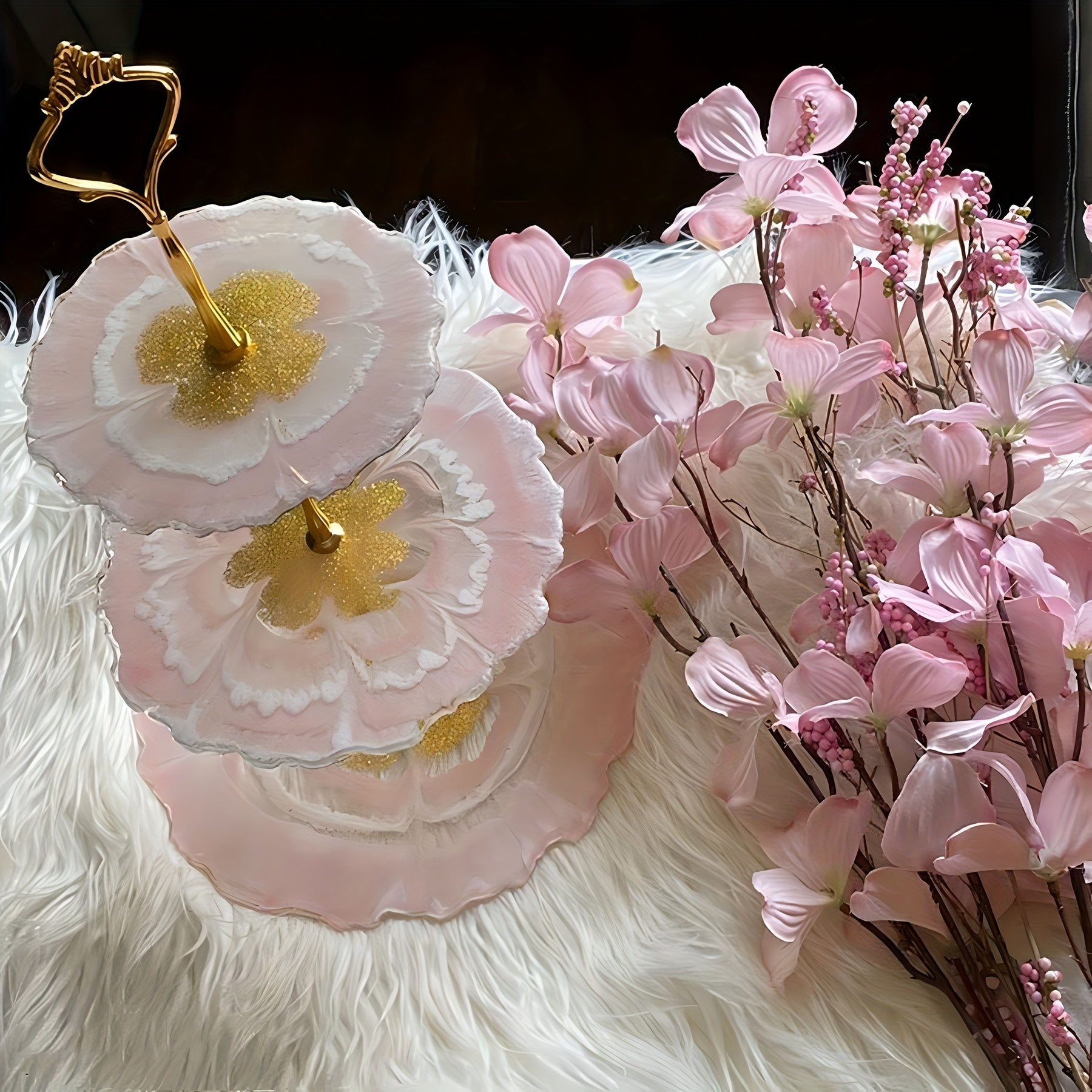 Silicone Resin Mold for Making Paper Cup Service Stands and Storage Trays 3-Layer