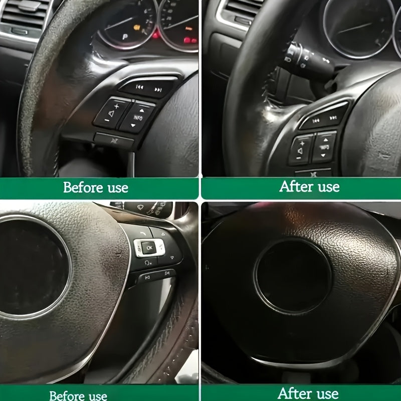Cera de renovación de plástico para interior de coche y restauración del brillo de neumáticos