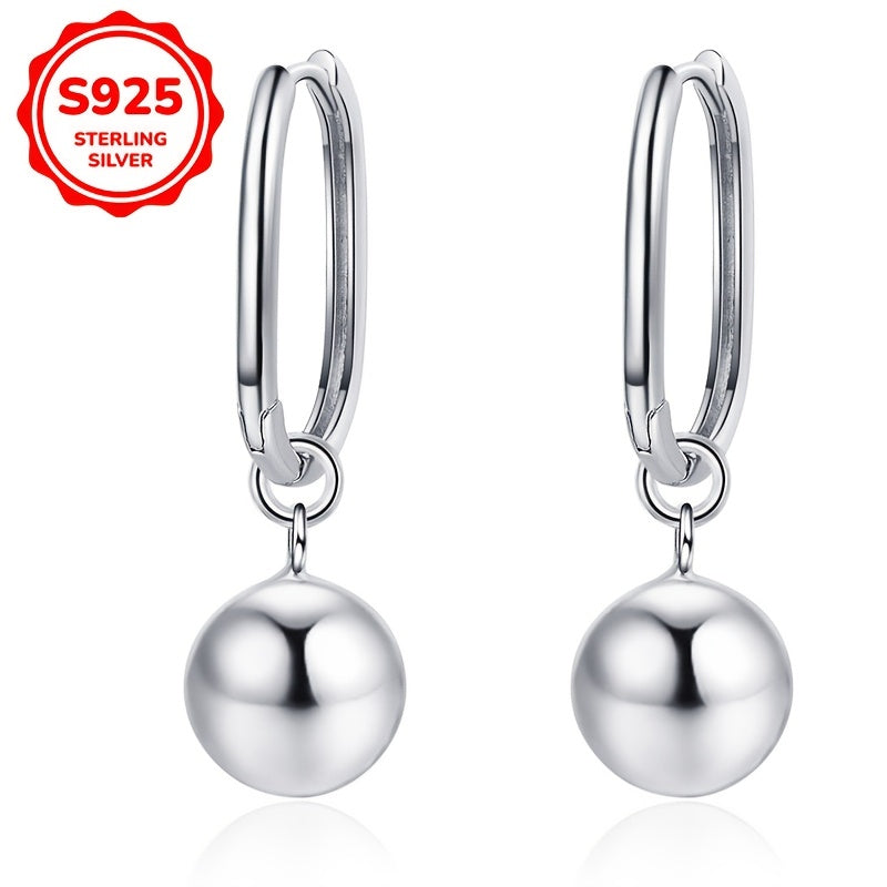 Women's Long Bead Earrings Silver Fashion Casual Jewelry