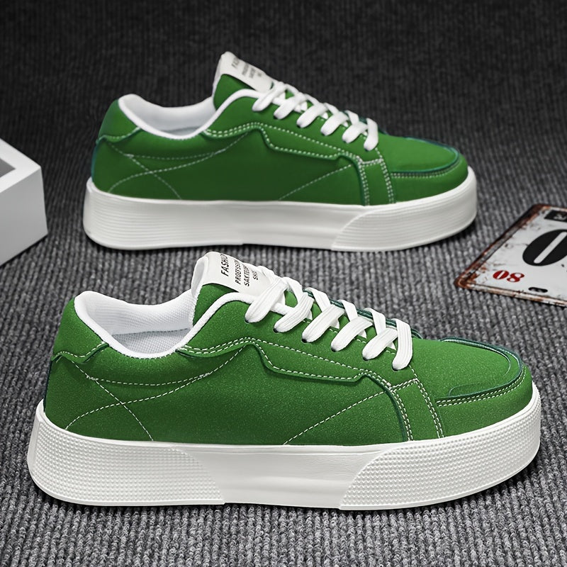 Erkaklar uchun qora va oq pastki qismlari bog'ichli, tasodifiy sport poyabzallari, tasodifiy, yugurish va har kuni kiyish uchun mos kauchuk taglik bilan.