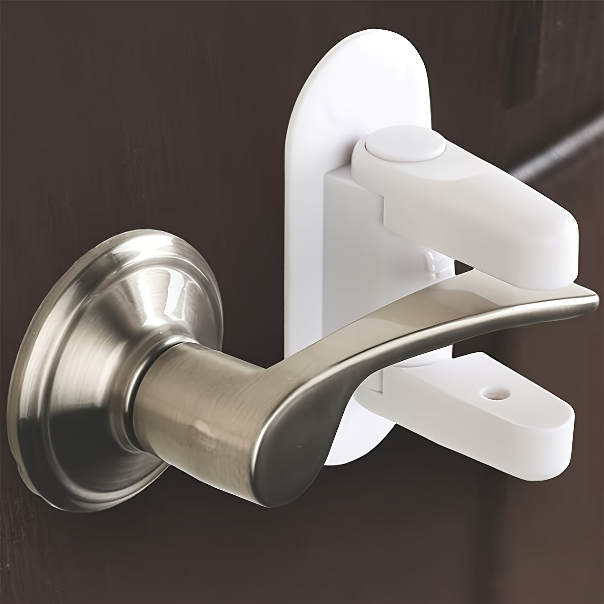 White Durable Safety Door Lock for Home Protection 1 Piece
