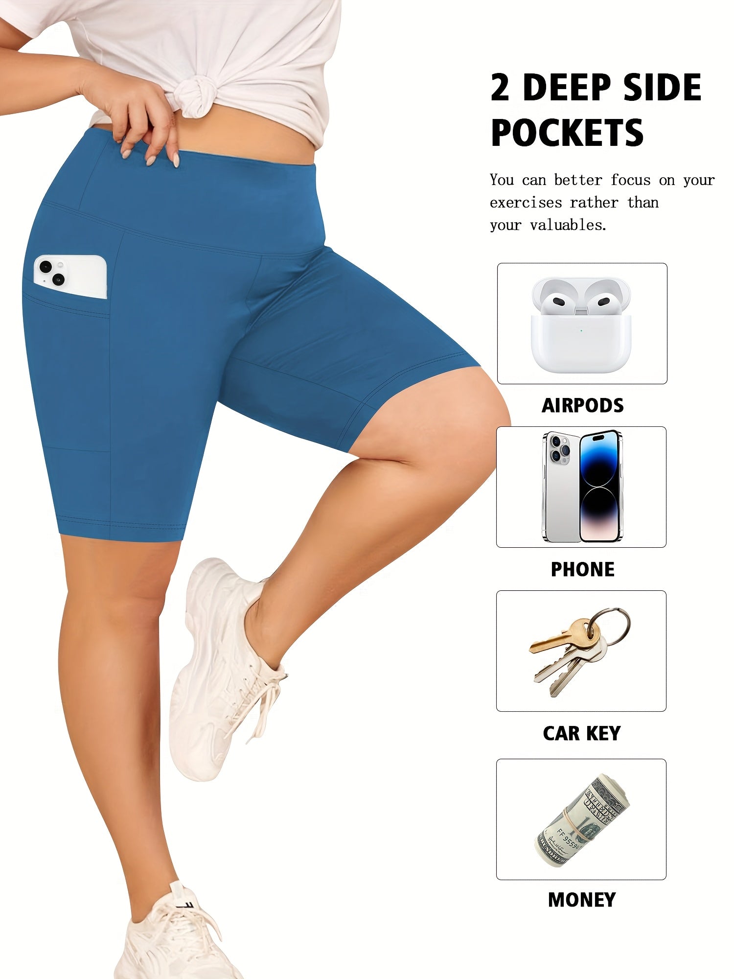 Pantalones cortos de yoga de cintura alta para mujer con control de abdomen en negro, blanco y estampado de leopardo para deporte y entrenamiento