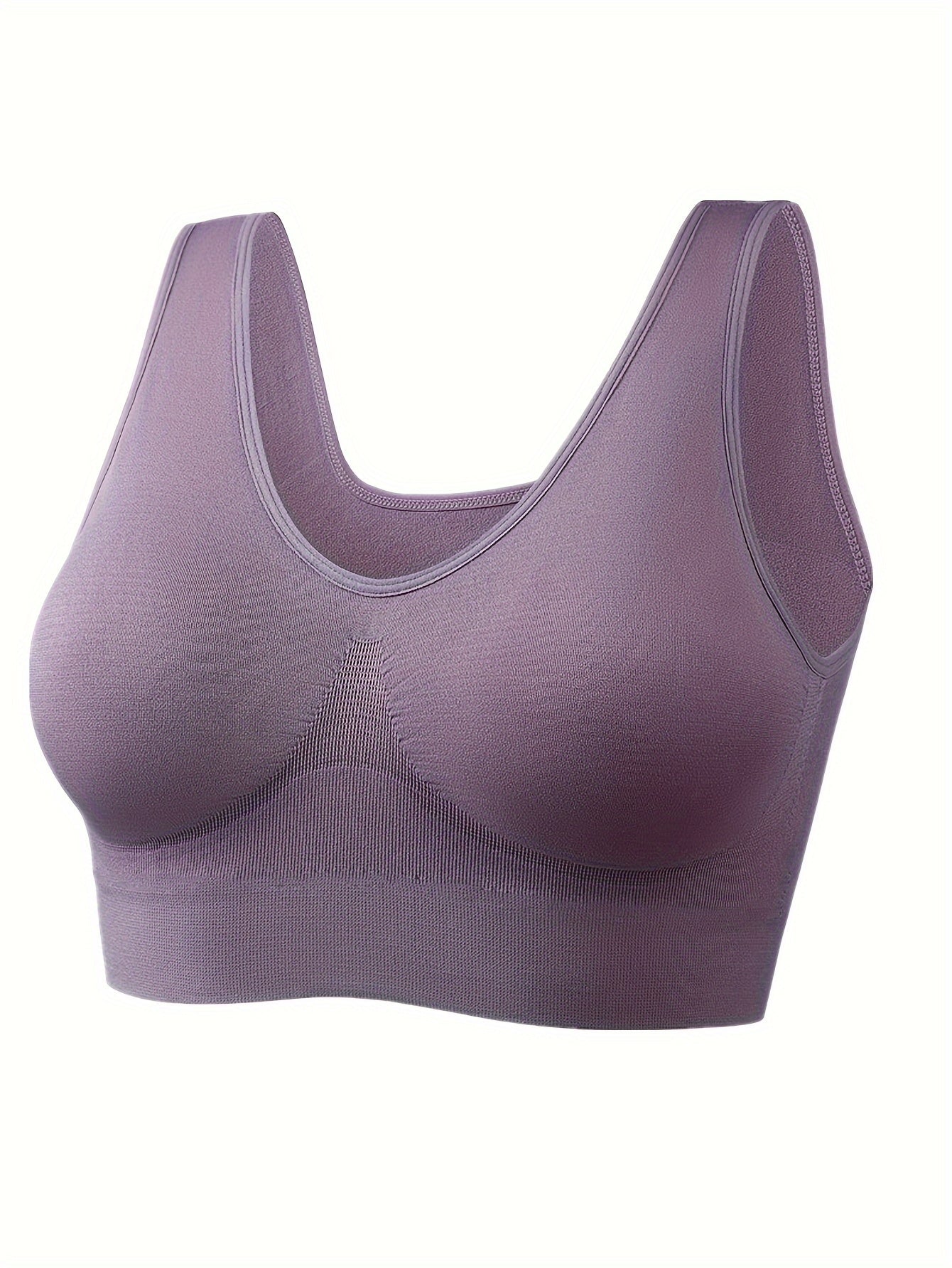 Women's Seamless Sports Bras Breathable Nylon Blend for Yoga and Running Pack of 7