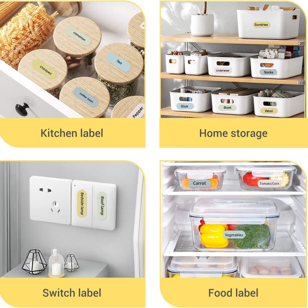 Waterproof Oil-Proof Thermal Label Roll for D11 D101 H1 Series Printers White Adhesive Label Tape