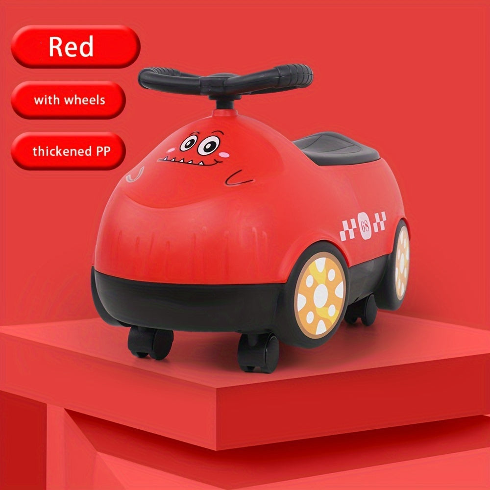 Dinosaur Themed Potty Training Seat for Boys and Girls Mess-Proof Toilet Seat with Car Design