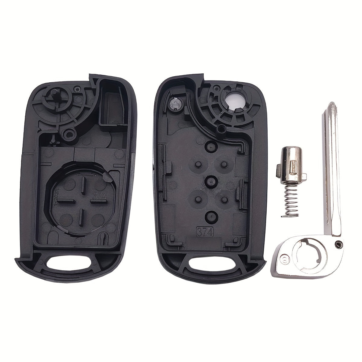 Universal 3-Button Flip Folding Key Fob Cover for Car Key Shell