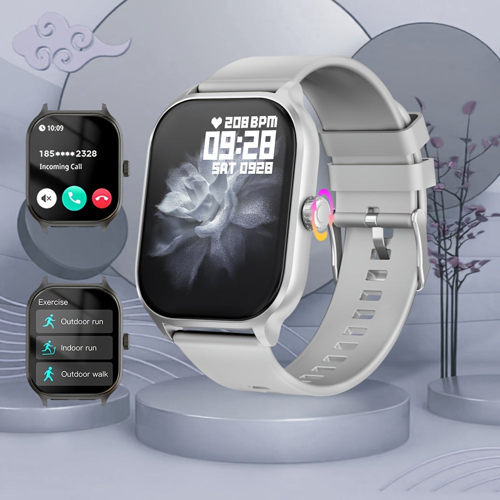 Женские умные часы с 2,01-дюймовым сенсорным экраном, Bluetooth-звонками и фитнес-трекером с более чем 100 спортивными режимами