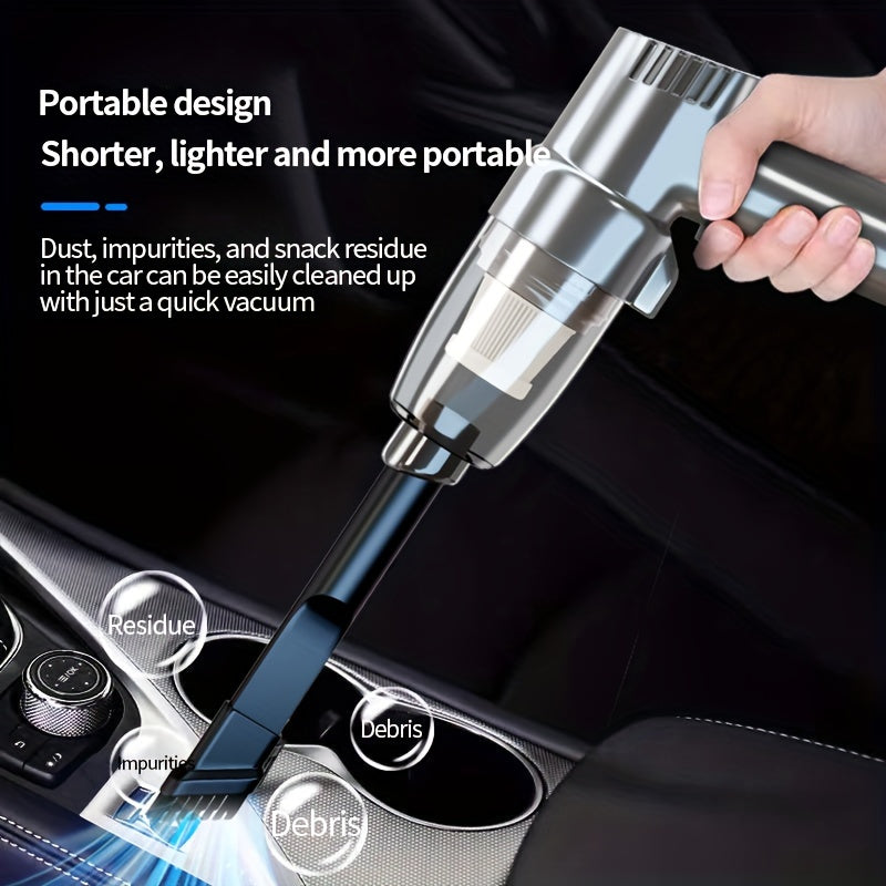 Portable Handheld Car Vacuum Cleaner with High Suction Power for Wet and Dry Cleaning