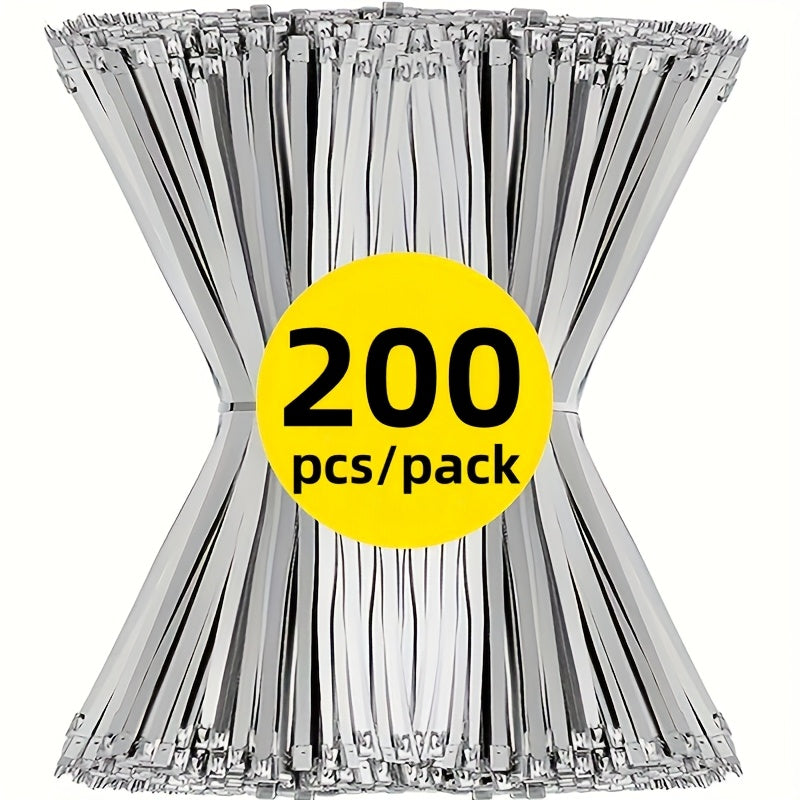 Rollo de bridas de acero inoxidable negro para todos los tamaños, duraderas, de alambre de metal 304