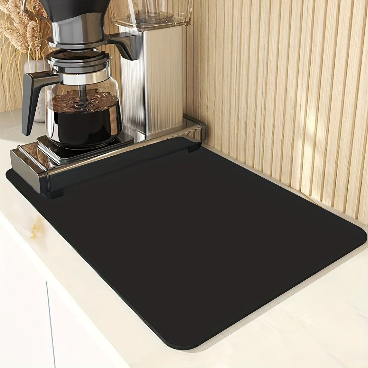Absorbent Non-Slip Coffee Maker Mat Kitchen Counter Protector