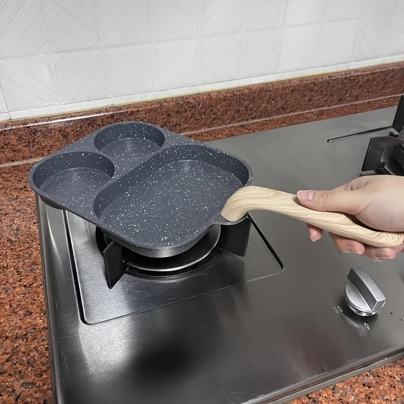 3-in-1 Non-stick nonushta qovurilgan pan, omletlar, pelmeni, bifshteks, oson tozalash, uy va ochiq havoda pishirish