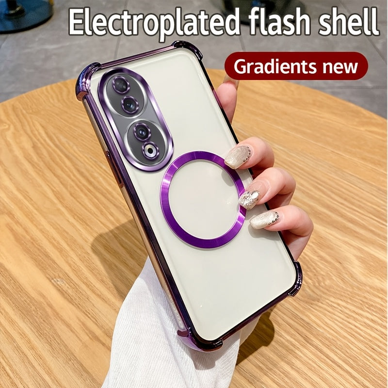 Luxury Heavy-Duty Shockproof Phone Case for Honor X7b X9 Series with Airbags and Magnetic Coil