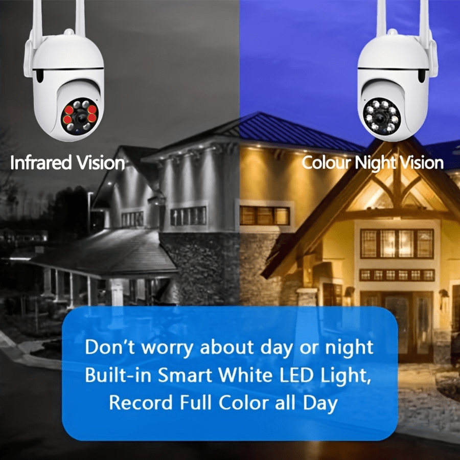 1080P HD Wireless WiFi Security Camera with 2-Way Audio Motion Detection Night Vision Panoramic View