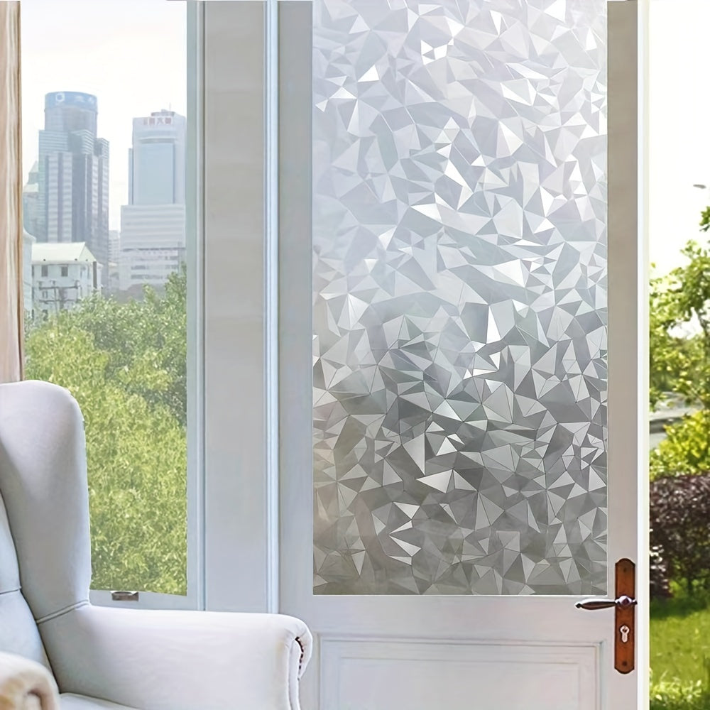 Prismatic Electrostatic Glass Window Sticker Privacy Decor for Office Bathroom Home