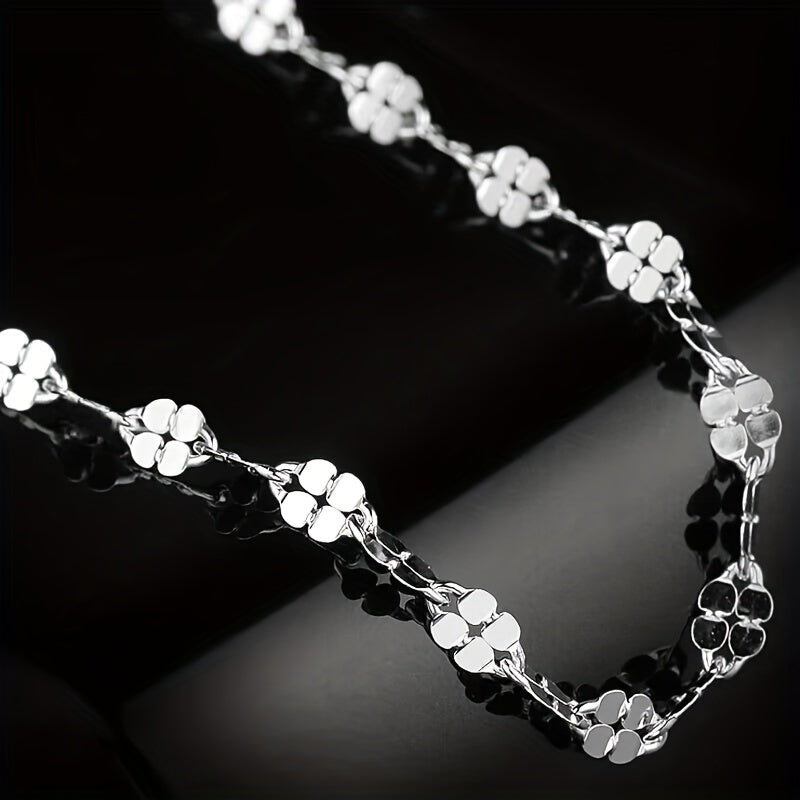 Sterling Silver Collarbone Necklace for Women Sensitive Skin Elegant Gift