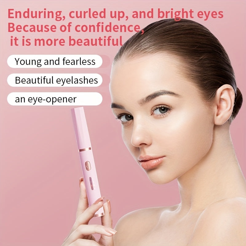 Электрическая щипцы для ресниц USB с перезаряжаемым нагревом, безопасна для всех форм глаз
