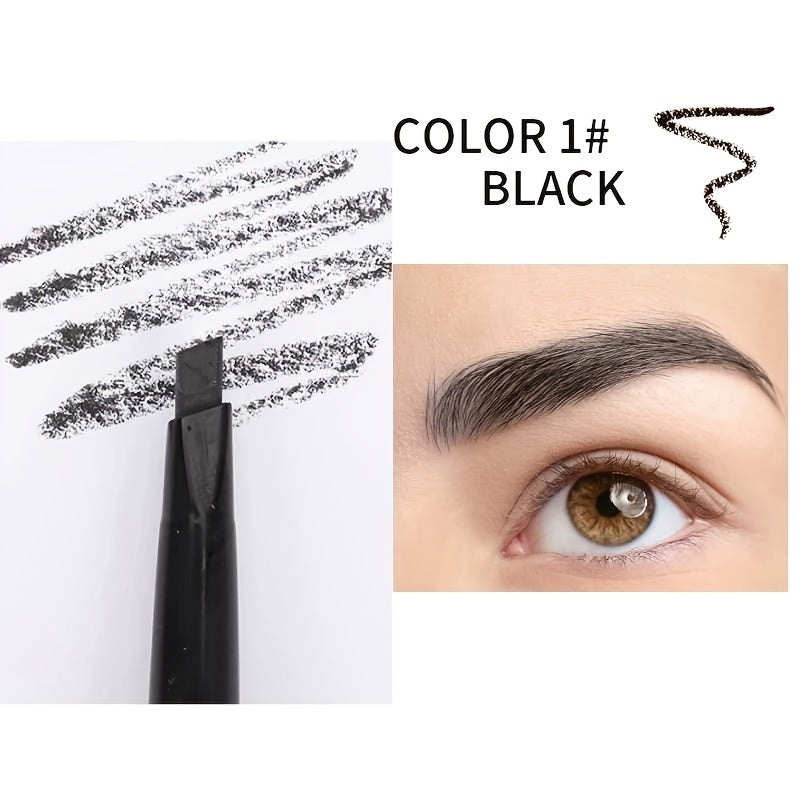 Women Waterproof Natural Makeup Double Head Eyebrow Pencil Multi-Color Long-Lasting