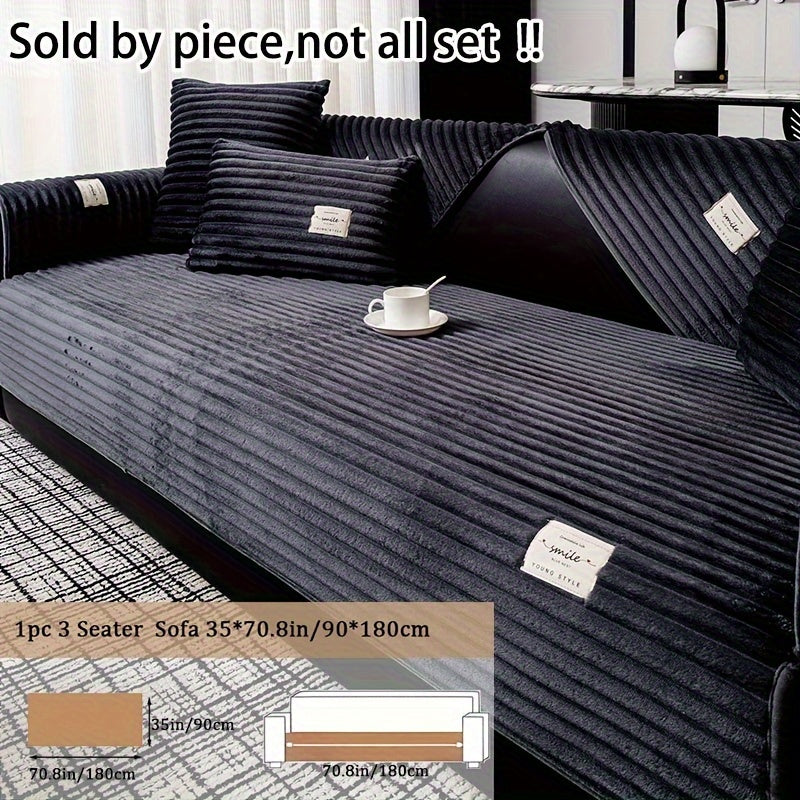 Роскошная плюшевая накидка на диван, противоскользящая, для домашних животных, защита для гостиной