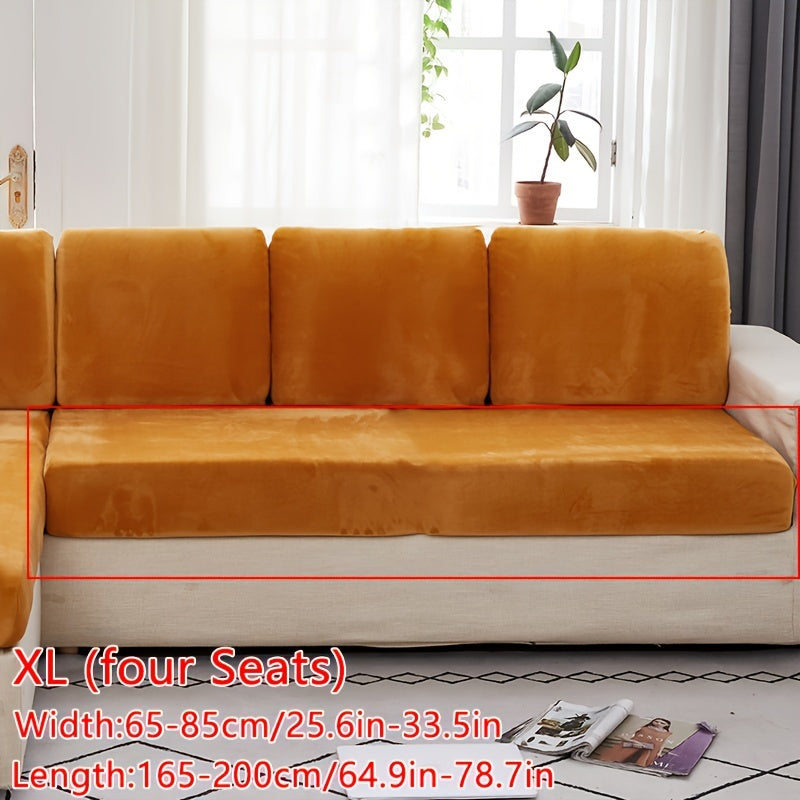 Velvet divan qoplamasi qishki iliqlik va barcha mavsumlar uchun to'liq qoplama ta'minlaydi. Cho'ziluvchan, changdan himoyalangan va elastik mato bilan tozalash oson. Orqa tayanch va yostiq qoplamasi uchun sirpanmas xususiyatlarni o'z ichiga oladi.