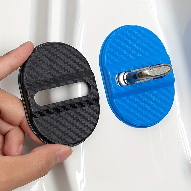 Universal Car Door Lock Cover Set PVC Anti-Rust Plastic Door Protectors 4pcs