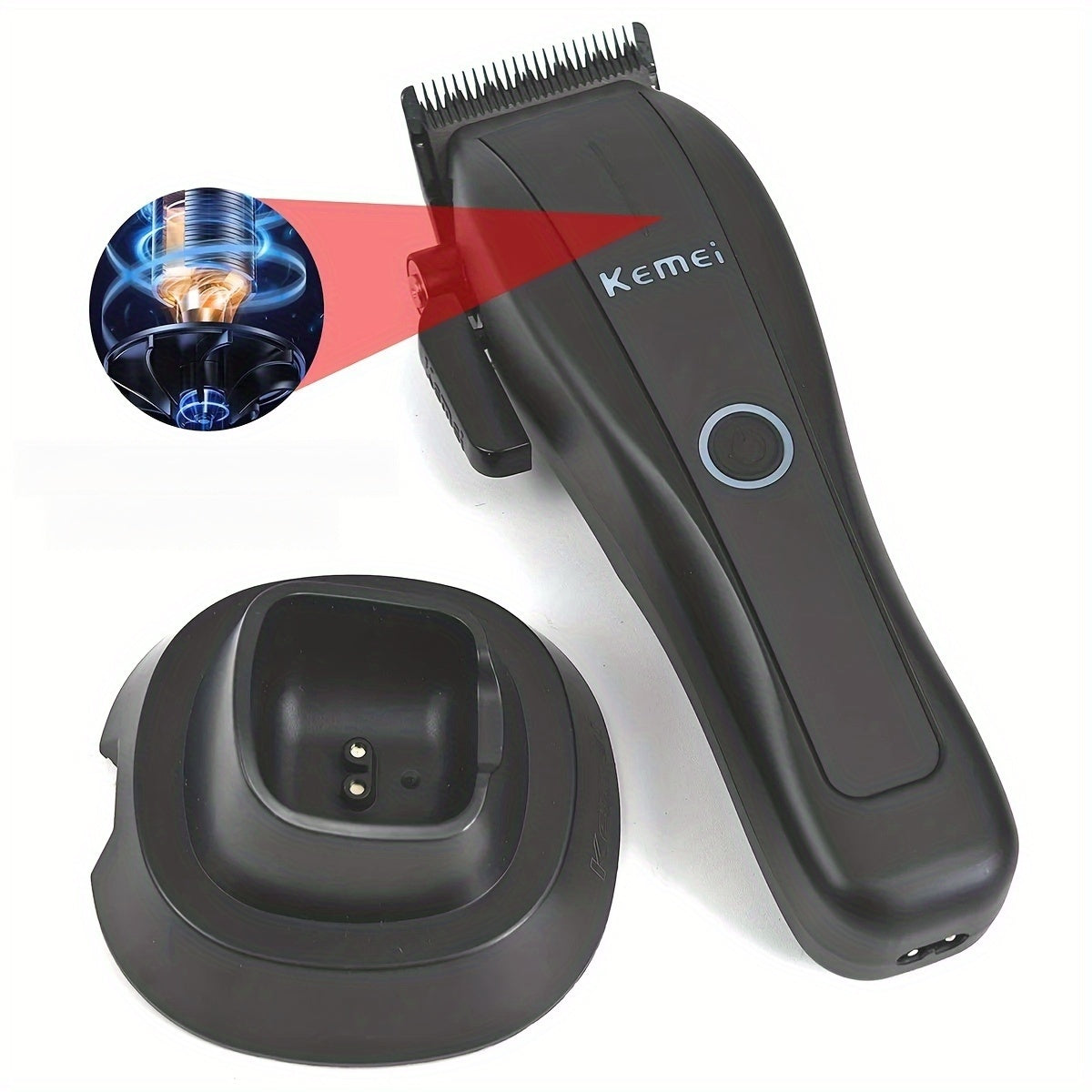 Set de cortapelos profesionales con motor de alta velocidad, batería de litio recargable por USB