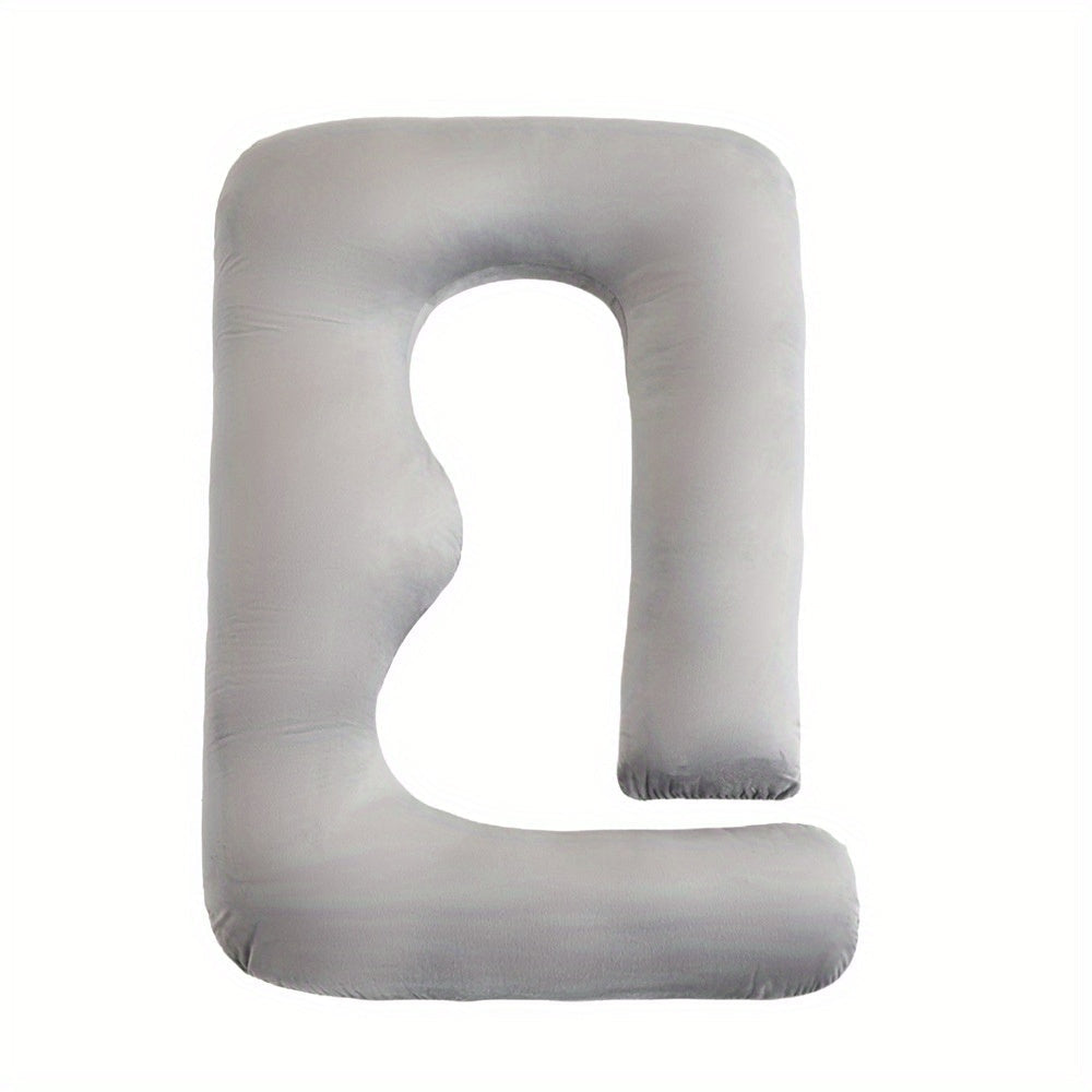 Pregnancy Pillow C-Shaped Belly Support Velvet Removable Washable Cover for Side Sleeping