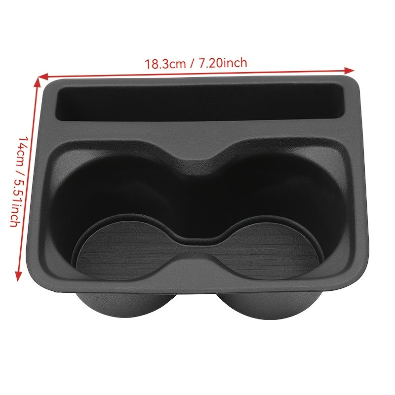 Center Car Interior Storage Tray Fixed Water Cup Holder Organizer Accessories