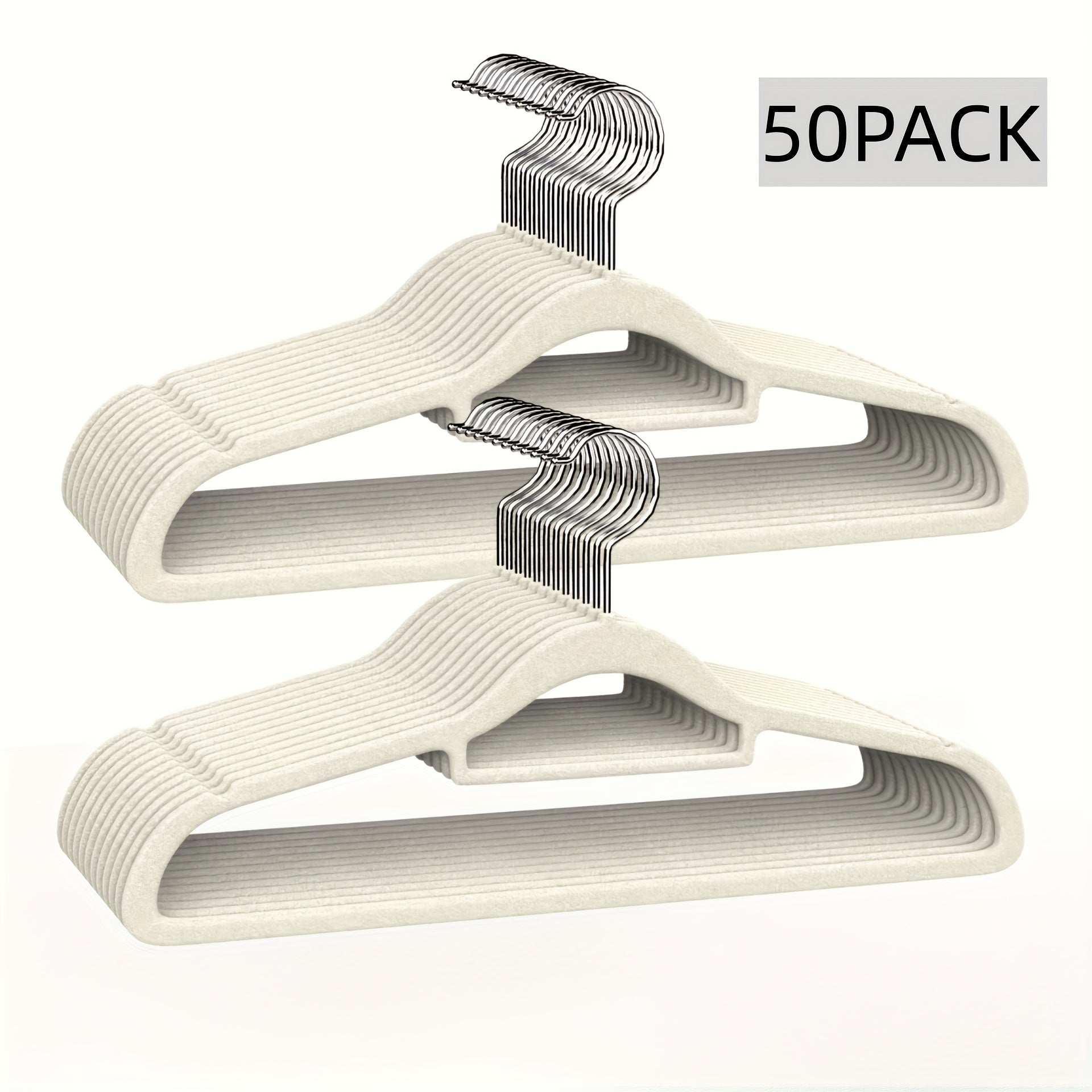 Hanging Non-Slip Plastic Clothes Hangers Sets of 30 50 or 100 for Closet Bedroom Bathroom