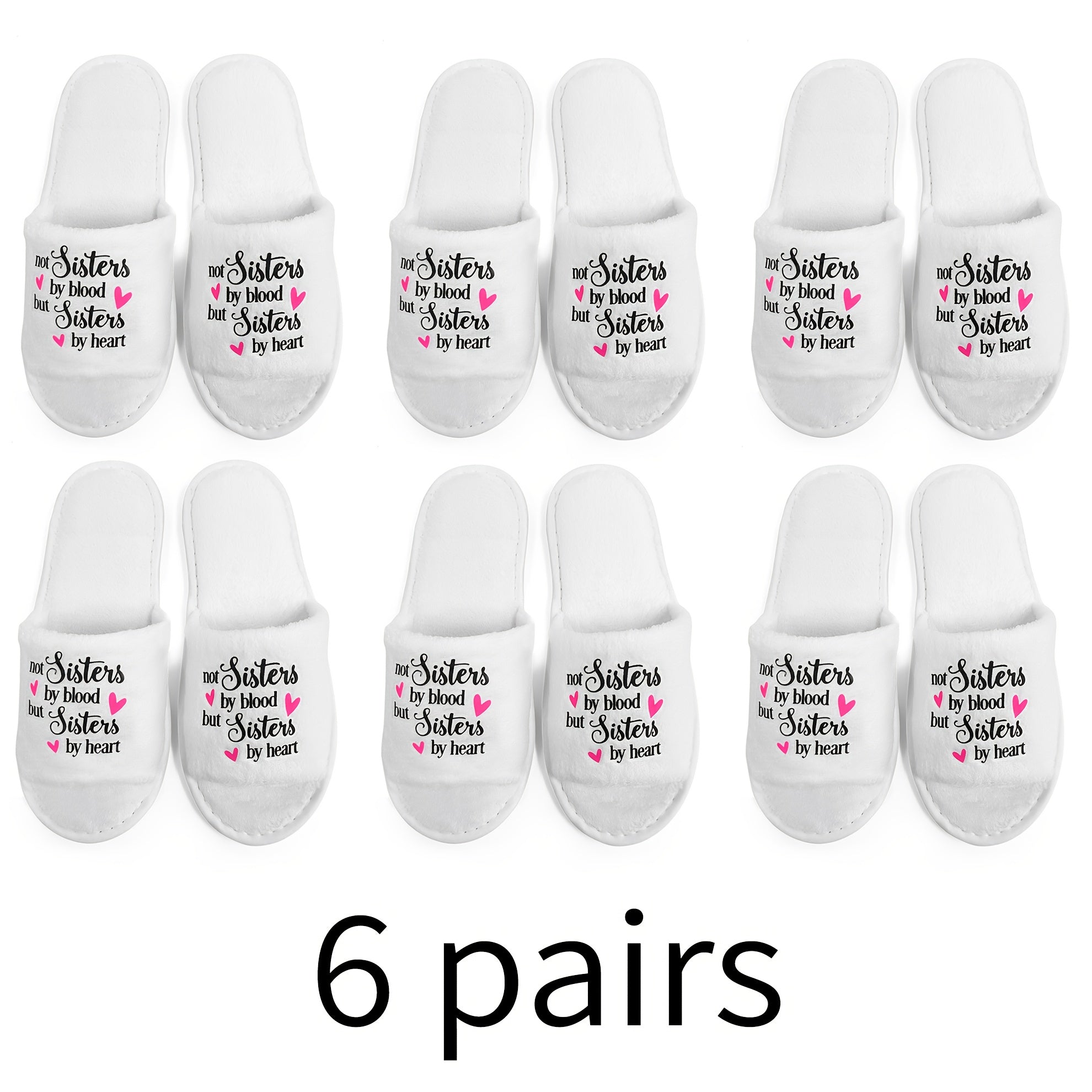 Women's Plush Open-Toe Slide Slippers with Hot Pink Print, Lightweight and Comfortable