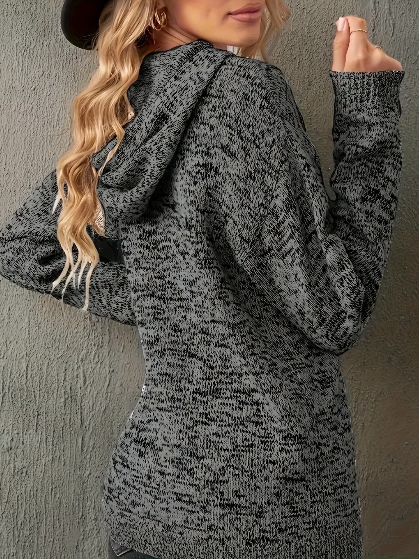 Women's Oversized Hoodie Sweater Cozy Solid Color Fall Winter Long Sleeve