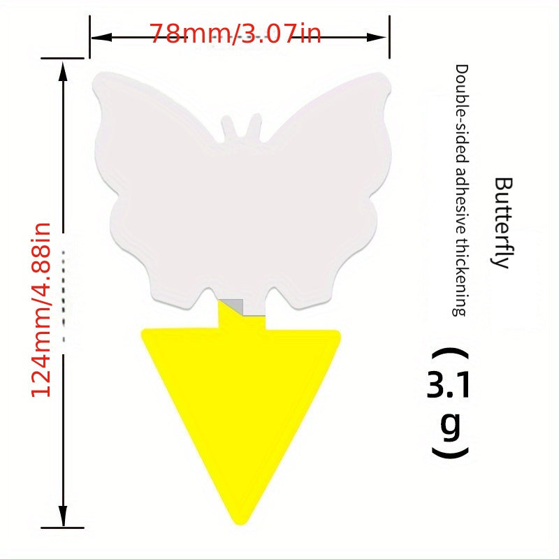 12 Pcs Fruit Fly Sticky Insect Boards Double-Sided Yellow Trap