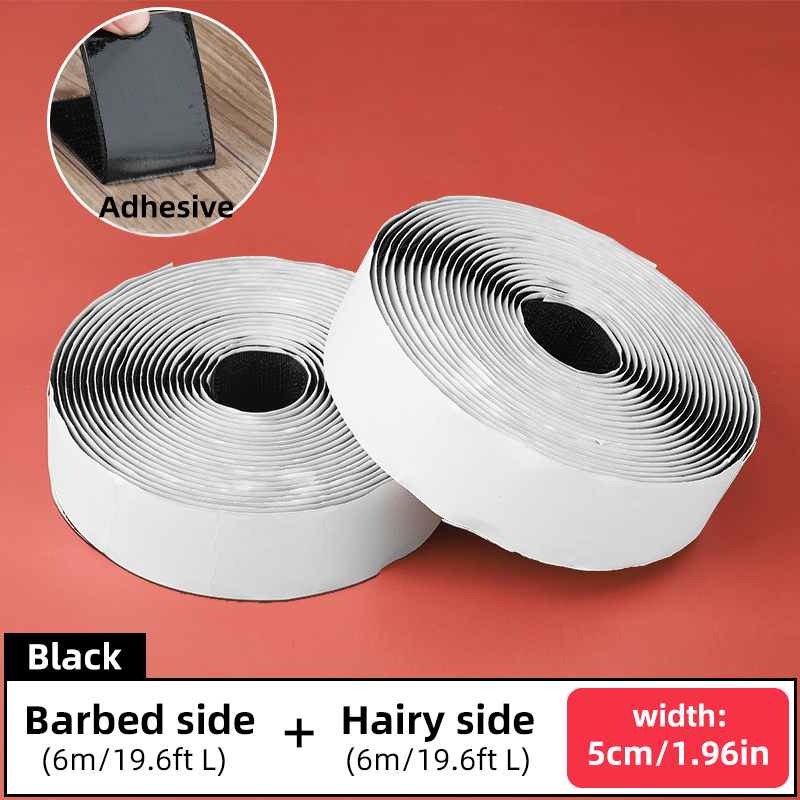 6 Meter Adhesive Magnetic Tape for Screen Windows and Doors with Hair and Thorn Sides