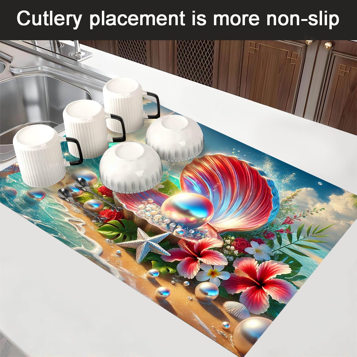 Защитные накладки для плиты с дизайном морепродуктов, термостойкие, устойчивые к царапинам, легко очищаются