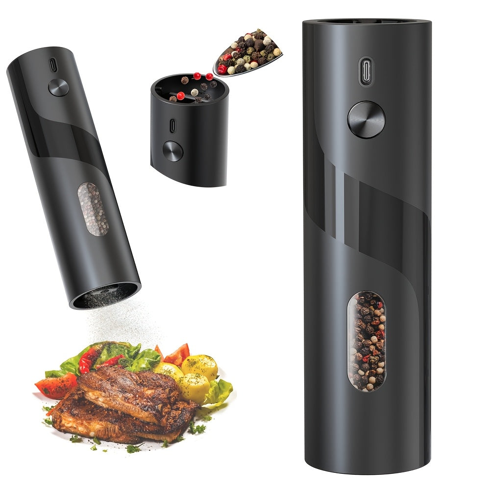 Bir yoki ikki to'plam zamonaviy, kuchli qayta zaryadlanadigan elektr qalampir maydalagichlaridan birini tanlang. Dengiz tuzi va qalampir maydalash uchun ideal, u bepul Type-C zaryadlash kabelini o'z ichiga oladi.