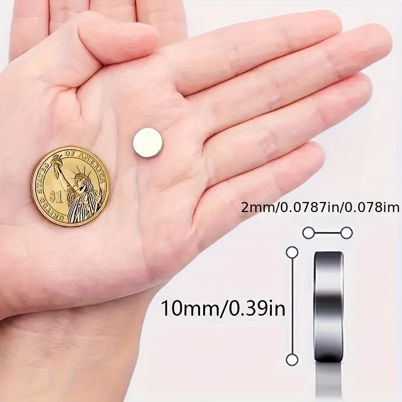 15/30 dona Neodim Disk Magnitlar - Muzlatgich, Qora doska va Qo'l san'atlari uchun kuchli dumaloq metall magnitlar