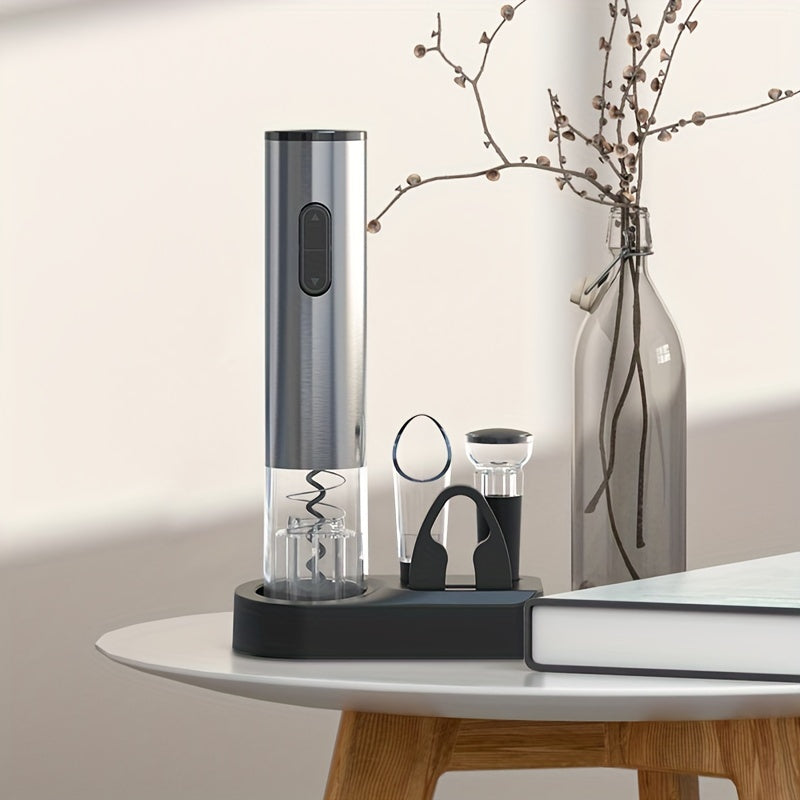 5-in-1 Elektrik vino ochgich to'plami, qizil vino quyish va saqlash bazasi bilan