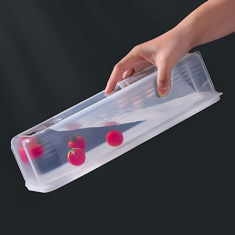 Clear Plastic Noodle Box Food Storage Container 29cm X 8cm X 6.5cm